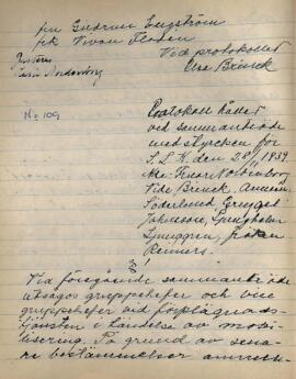 Styrelseprotokoll 1939-11-28