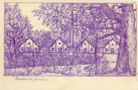 Vykort. Kallhälls fabriker