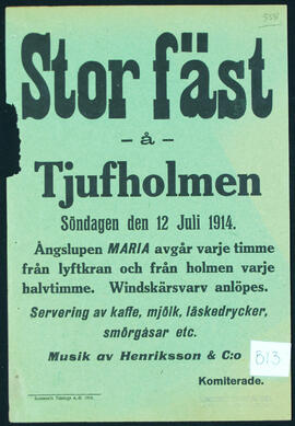 Affisch nr 0813, fest