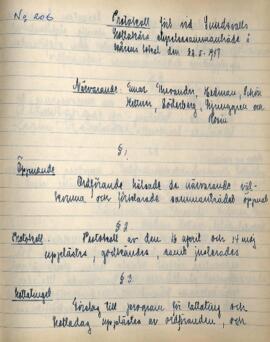 Styrelseprotokoll 1947-05-22