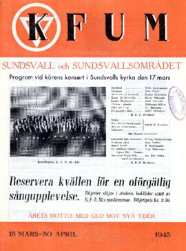 Månadsblad, K.F.U.M i Sundsvall, Nr 1-2, 1945