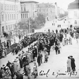 Fotografi, Starten för vårtävling, Sundsvall, 1923-06-02