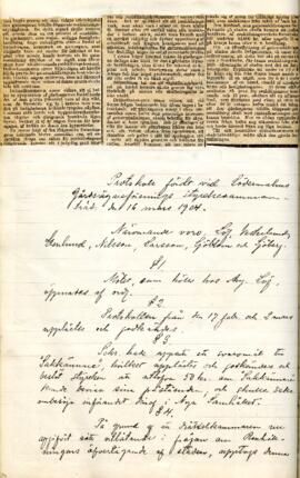 Styrelseprotokoll 1904-03-16