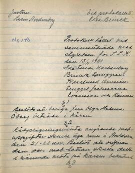 Styrelseprotokoll 1941-11-13