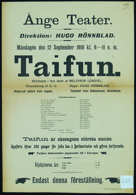 Affisch nr 1279, teater