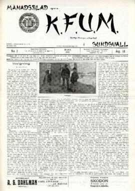 Månadsblad, K.F.U.M i Sundsvall, Nr 2, 1922
