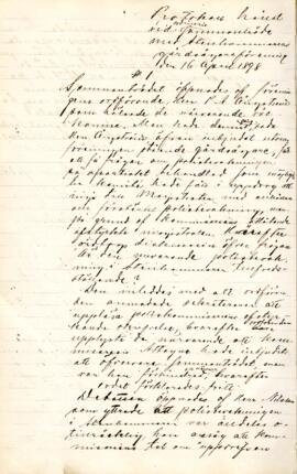 Sammanträdesprotokoll 1898-04-16
