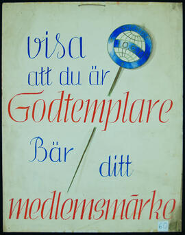 Affisch nr 0060, nykterhet