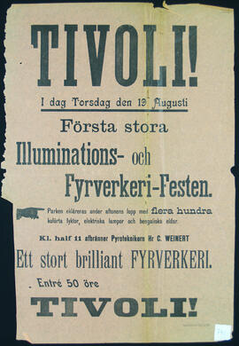 Affisch nr 0741, fyrverkeri