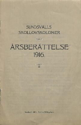 Års- och revisionsberättelse 1916