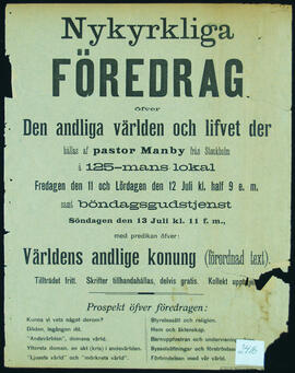 Affisch nr 2416, föredrag