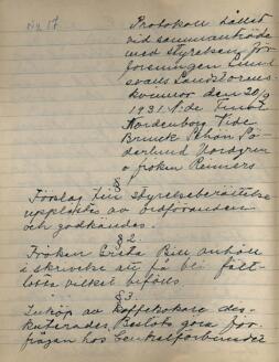 Styrelseprotokoll 1931-02-20