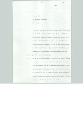 Transkribering, Intervju med Alf Andersson, Kvissleby, Band 1, sida B, 1981-07-22