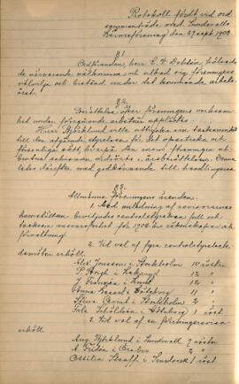 Protokoll 1903-09-29