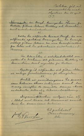 Styrelseprotokoll 1919-04-28