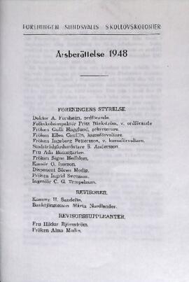 Års- och revisionsberättelse 1948