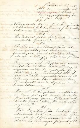 Styrelseprotokoll 1899-01-14