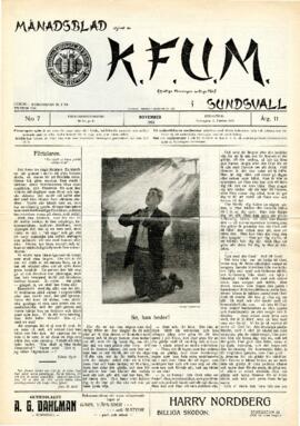 Månadsblad, K.F.U.M i Sundsvall, Nr 7, 1915