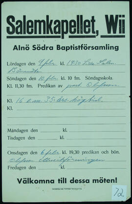 Affisch nr 0072, religiöst
