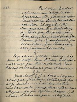 Styrelseprotokoll 1929-04-25