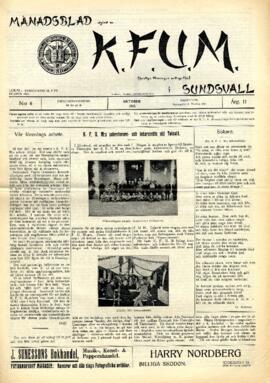 Månadsblad, K.F.U.M i Sundsvall, Nr 6, 1915