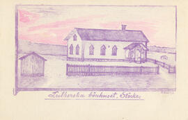 Vykort. Stöcke, lutherska bönhuset