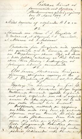 Sammanträdesprotokoll 1899-04-21