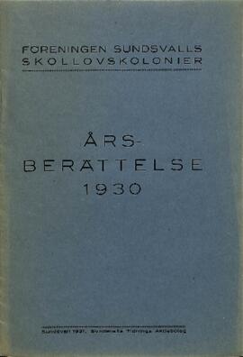 Års- och revisionsberättelse 1930