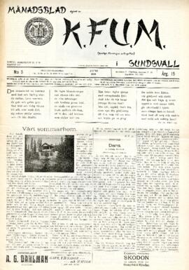 Månadsblad, K.F.U.M i Sundsvall, Nr 5, 1919