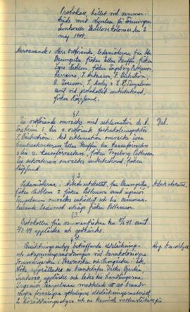 Styrelseprotokoll 1949-05-02