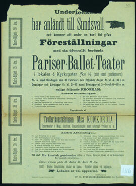 Affisch nr 1116, teater