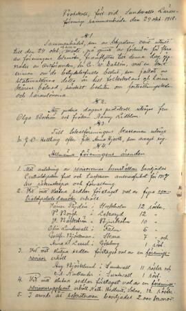 Protokoll 1918-10-29