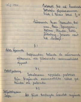 Styrelseprotokoll 1945-10-08