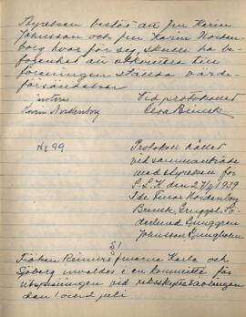 Styrelseprotokoll 1939-04-27