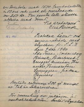 Styrelseprotokoll 1940-12-09