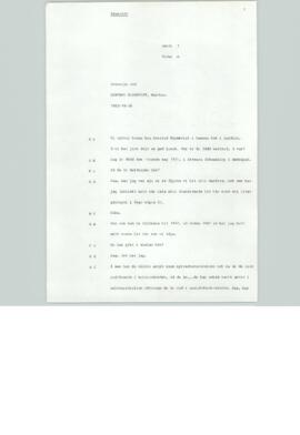 Transkribering, Intervju med Gertrud Blomkvist, Matfors, Band 1, sida A, 1982-10-26