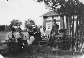 Fotografi, Sällskap i samband med bilutflykt, Nälden, 1919-07-08