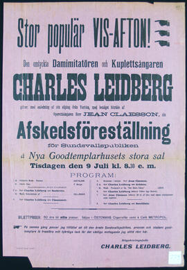Affisch nr 0773, konsert