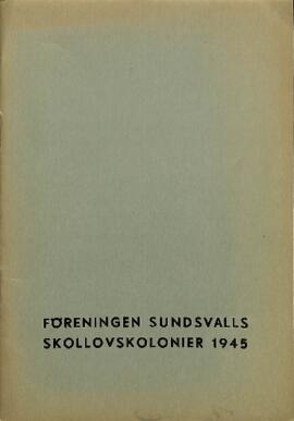 Års- och revisionsberättelse 1945