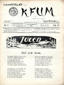 Månadsblad, K.F.U.M i Sundsvall, Nr 8, 1927