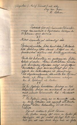 Protokoll 1901-02-23