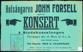 Affisch nr 0718, konsert