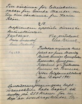 Styrelseprotokoll 1941-09-12