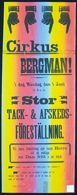 Affisch nr 1092, cirkus