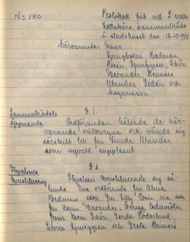 Styrelseprotokoll 1944-10-12