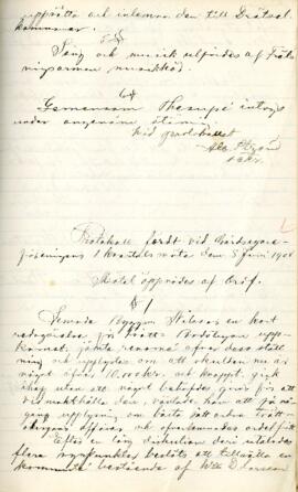 Sammanträdesprotokoll 1908-06-08