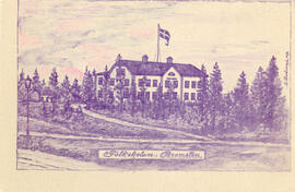 Vykort. Sundbyberg, Bromsten, folkskolan