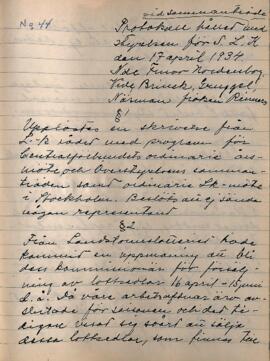Styrelseprotokoll 1934-04-17