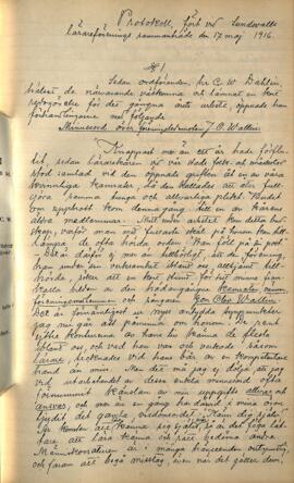 Protokoll 1916-05-17