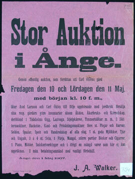 Affisch nr 0754, auktion